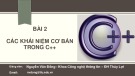 Bài giảng Tin học đại cương: Bài 2 - Nguyễn Văn Đồng