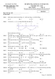 Đề thi học kì 1 môn Toán lớp 12 năm 2021-2022 có đáp án - Trường THPT Đức Thọ, Hà Tĩnh