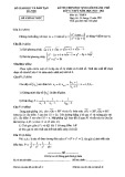 Đề thi học sinh giỏi môn Toán lớp 12 cấp thành phố năm 2021-2022 có đán án - Sở GD&ĐT Hà Nội