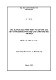 Luận văn Thạc sĩ Luật học: Các nước đang phát triển với cơ chế giải quyết tranh chấp của tổ chức thương mại thế giới