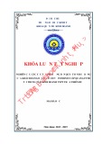 Khóa luận tốt nghiệp: Nghiên cứu các yếu tố ảnh hưởng đến quyết định sử dụng của khách hàng đối với dịch vụ internet cáp quang FTTH tại trung tâm kinh doanh VNPT Thừa Thiên Huế