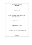 Luận văn Thạc sĩ Luật học: Quyền lao động trong pháp luật quốc tế và pháp luật Việt Nam