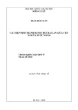 Luận văn Thạc sĩ Luật học: Các Hiệp định tránh đánh thuế hai lần giữa Việt Nam và nước ngoài