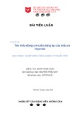 Tiểu luận Nhâp môn công nghệ kỹ thuật ôtô: Tìm hiểu động cơ turbo tăng áp của mẫu xe Hyundai