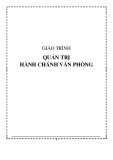 Giáo trình Quản trị hành chánh văn phòng