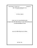 Luận án Tiến sĩ Quản lý công: Năng lực của người đứng đầu cơ quan chuyên môn thuộc ủy ban nhân dân quận tại thành phố Đà Nẵng