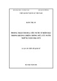 Luận án Tiến sĩ Lịch sử: Phong trào thi đua yêu nước ở miền Bắc trong kháng chiến chống Mỹ, cứu nước những năm 1961-1975