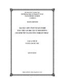 Luận án Tiến sĩ Giáo dục học: Dạy học môn vẽ kỹ thuật cơ khí theo tiếp cận học tập tự định hướng cho sinh viên ngành công nghệ kỹ thuật