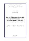 Luận án Tiến sĩ Khoa học giáo dục: Tổ chức hoạt động trải nghiệm cho học sinh trung học cơ sở qua môn Giáo dục Công dân