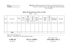 Bảng kê thanh toán công tác phí (Mẫu số: C17- HD)