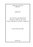 Luận văn Thạc sĩ Luật học: Các tội vô ý làm chết người theo luật hình sự Việt Nam và thực tiễn xét xử ở nước ta hiện nay