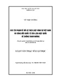 Luận văn Thạc sĩ Luật học: Các tội phạm về hối lộ theo luật hình sự Việt Nam và Công ước quốc tế của Liên Hiệp quốc về chống tham nhũng