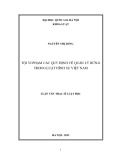 Luận văn Thạc sĩ Luật học: Tội vi phạm các quy định về quản lý rừng trong luật hình sự Việt Nam