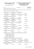 Đề thi thử tốt nghiệp THPT năm 2022 môn Hóa học có đáp án - Trường THPT Hương Sơn