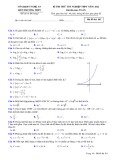 Đề thi thử tốt nghiệp THPT năm 2022 môn Toán có đáp án - Liên trường THPT Nghệ An