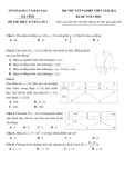 Đề thi thử tốt nghiệp THPT năm 2022 môn Toán - Sở GD&ĐT Hà Tĩnh (Lần 5)