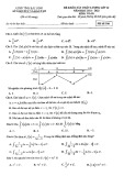 Đề KSCL ôn thi tốt nghiệp THPT năm 2022 môn Toán có đáp án - Sở GD&ĐT Bắc Ninh