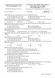 Đề thi thử tốt nghiệp THPT năm 2022 môn Vật lí có đáp án - Trường THPT Hương Sơn