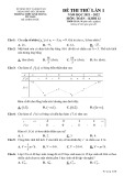 Đề thi thử tốt nghiệp THPT năm 2022 môn Toán có đáp án - Trường THPT Linh Trung (Lần 1)