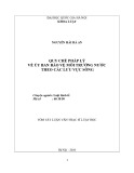 Luận văn Thạc sĩ Luật học: Quy chế pháp lý về Ủy ban bảo vệ môi trường nước theo các lưu vực sông