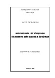 Luận văn Thạc sĩ Luật học: Hoàn thiện pháp luật về hoạt động của Thanh tra Ngân hàng Nhà nước Việt Nam