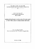 Luận văn Thạc sĩ Luật học: Những vấn đề pháp lý về cơ cấu tổ chức quản lý của tổng công ty hàng không Việt Nam