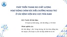 Bài giảng Phát triển thang đo chất lượng hoạt động chăm sóc điều dưỡng ngoại trú ở các bệnh viện khu vực phía Nam