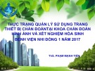 Bài giảng Thực trạng quản lý sử dụng trang thiết bị chẩn đoán tại khoa chẩn đoán hình ảnh và xét nghiệm hóa sinh Bệnh viện Nhi Đồng 1 năm 2017 - ThS. Phạm Minh Tiến