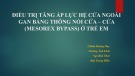 Bài giảng Điều trị tăng áp lực hệ cửa ngoài gan bằng thông nối cửa – cửa (Mesorex bypass) ở trẻ em