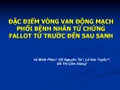 Bài giảng Đặc điểm vòng van động mạch phổi bệnh nhân tứ chứng Fallot từ trước đến sau sanh