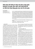 Biện pháp bồi dưỡng kĩ năng ứng dụng công nghệ thông tin của giáo viên mầm non trong thiết kế và triển khai hoạt động giáo dục cho trẻ mẫu giáo