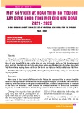 Một số ý kiến về hoàn thiện bộ tiêu chí xây dựng nông thôn mới cho giai đoạn 2021-2025