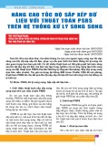 Nâng cao tốc độ sắp xếp dữ liệu với thuật toán PSRS trên hệ thống xử lý song song