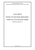 Giáo trình Tài chính doanh nghiệp (Nghề Kế toán doanh nghiệp - Trình độ Trung cấp) - CĐ GTVT Trung ương I