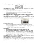 Đề thi giữa học kì 2 môn Hóa học lớp 10 năm 2020-2021 - Trường THPT Tây Thạnh