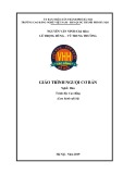 Giáo trình Nguội cơ bản (Nghề: Hàn - Cao đẳng) - Trường CĐ nghề Việt Nam - Hàn Quốc thành phố Hà Nội