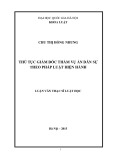 Luận văn Thạc sĩ Luật học: Thủ tục giám đốc thẩm vụ án dân sự theo pháp luật hiện hành