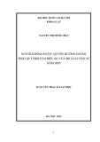 Luận văn Thạc sĩ Luật học: Người không được quyền hưởng di sản theo quy định tại Điều 643 của Bộ luật Dân sự năm 2005