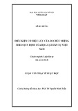 Luận văn Thạc sĩ Luật học: Điều kiện có hiệu lực của di chúc miệng theo quy định của Bộ luật dân sự Việt Nam