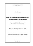 Luận văn Thạc sĩ Luật học: Vai trò của tổ chức công đoàn trong bảo vệ quyền của người lao động ở Việt Nam hiện nay