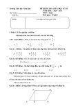 Đề thi giữa học kì 2 môn Toán lớp 4 năm 2020-2021 có đáp án - Trường Tiểu học Vinh Quý