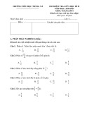Đề thi giữa học kì 2 môn Toán lớp 4 năm 2020-2021 - Trường Tiểu học Tràng Xá