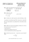 Đề thi giữa học kì 2 môn Toán lớp 6 năm 2020-2021 có đáp án - Trường THCS Khương Đình