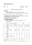 Đề thi giữa học kì 2 môn Vật lí lớp 6 năm 2020-2021 có đáp án - Trường TH&THCS Sơn Định