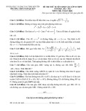 Đề thi thử vào lớp 10 THPT môn Toán năm 2022-2023 có đáp án - Trường THPT Ngô Quyền