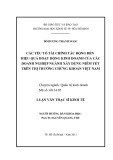 Luận văn Thạc sĩ Kinh tế: Các yếu tố tài chính tác động đến hiệu quả hoạt động kinh doanh của các doanh nghiệp ngành xây dựng niêm yết trên thị trường chứng khoán Việt Nam