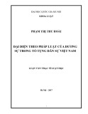 Luận văn Thạc sĩ Luật học: Đại diện theo pháp luật của đương sự trong tố tụng dân sự Việt Nam