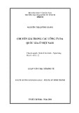 Luận văn Thạc sĩ Kinh tế: Chuyển giá trong các công ty đa quốc gia ở Việt Nam