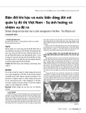 Biến đổi khí hậu và nước biển dâng đối với quản lý đô thị Việt Nam - Sự ảnh hưởng và nhiệm vụ đề ra