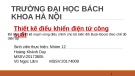 Bài thuyết trình: Thiết kế mạch vòng điều chỉnh cho bộ biến đổi Buck-Boost theo chế độ điện áp